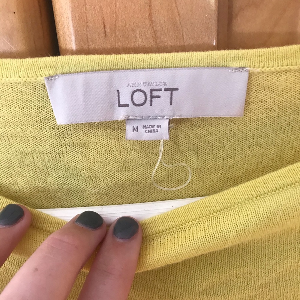 LOFT Yellow Long Sleeve - Picture 3 of 4